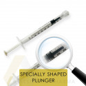 Syringe 1ml - Medical Brokers - Completely empties owing to specially shaped plunger