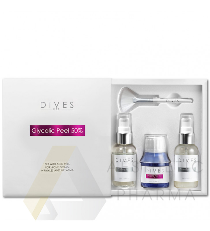 DIVES med. - Glycolic Peel Комплект за гликоличен пилинг 35% - 50ml