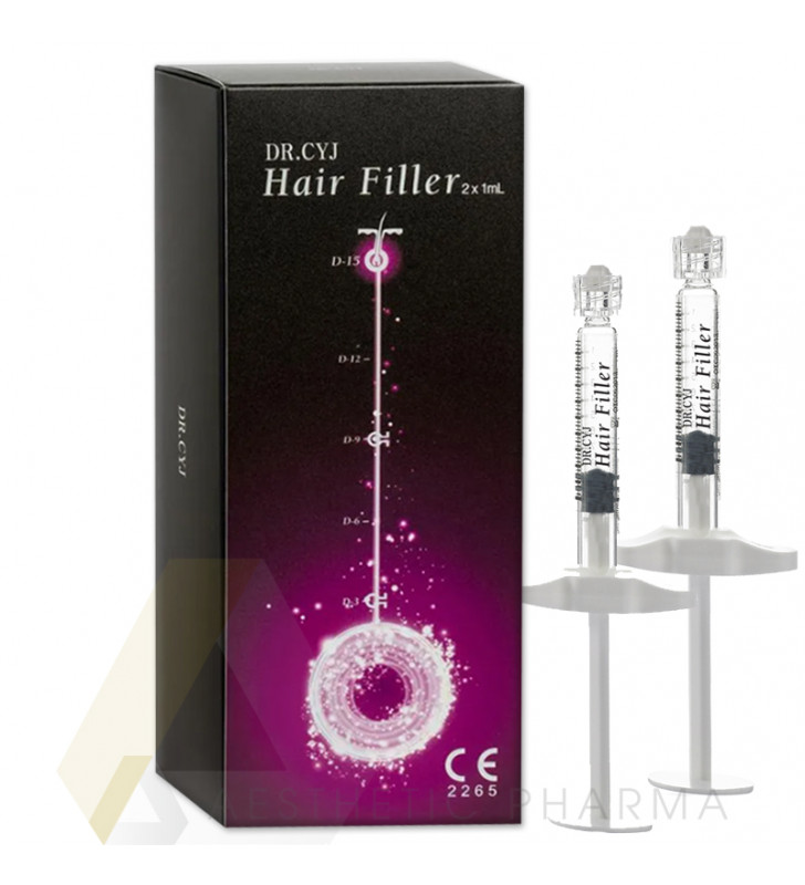 Dr. CYJ Hair Filler 2x1ml - Doppelpack Peptid-Filler gegen Haarausfall. Set mit 2 Spritzen