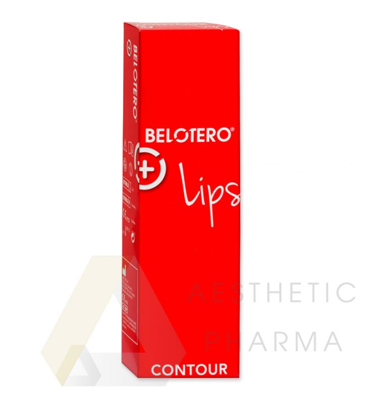 Belotero Lips Contour 0.6ml dermal filler with lidocaine for defining the vermillion border and smoothing perioral lines